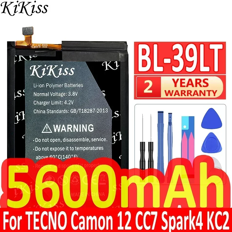 Аккумулятор KiKiss для TECNO POP 4 POP4/CAMON 11S/BL-39LT/BL-36BT Camon 12 Camon12 CC7 Spark Spark4 KC2 Infinix BL-43BX