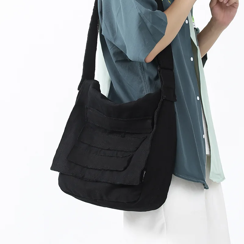 2022 New Japan Style Unisex Canvas messenger bags Casual Large Shoulder bag man cloth crossbody bags for men Brand bolso hombre