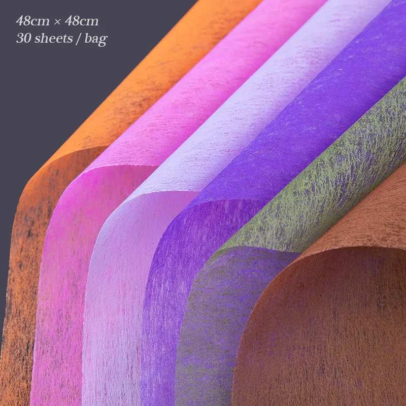 

Cotton Wrapping Flower Tissue Paper Non-Woven Waterproof Floral Bouquet Wraps Packaging Tissue Paper for Florist Supplies