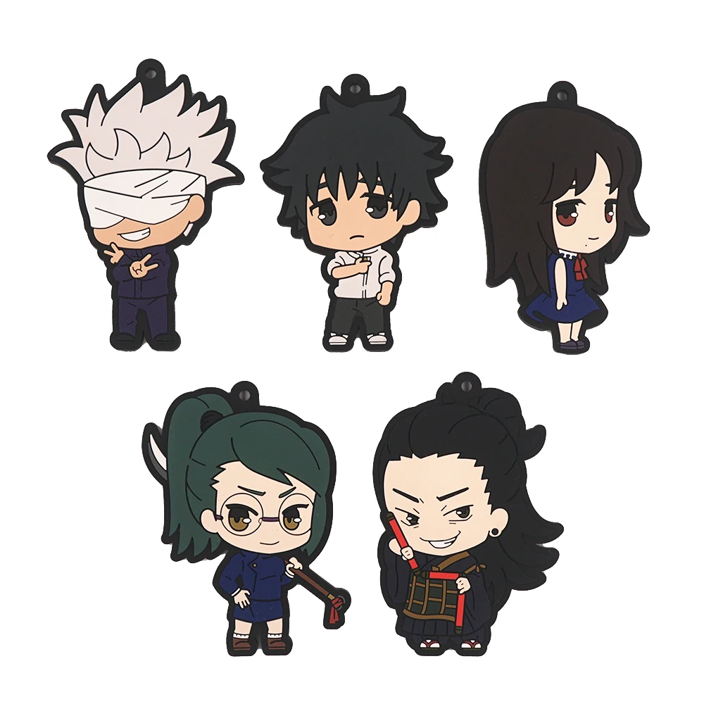 

Jujutsu Kaisen 0: The Movie Anime Gojo Satoru Okkotsu Yuuta Getou Suguru Rika Orimoto Zenin Maki Rubber Keychain