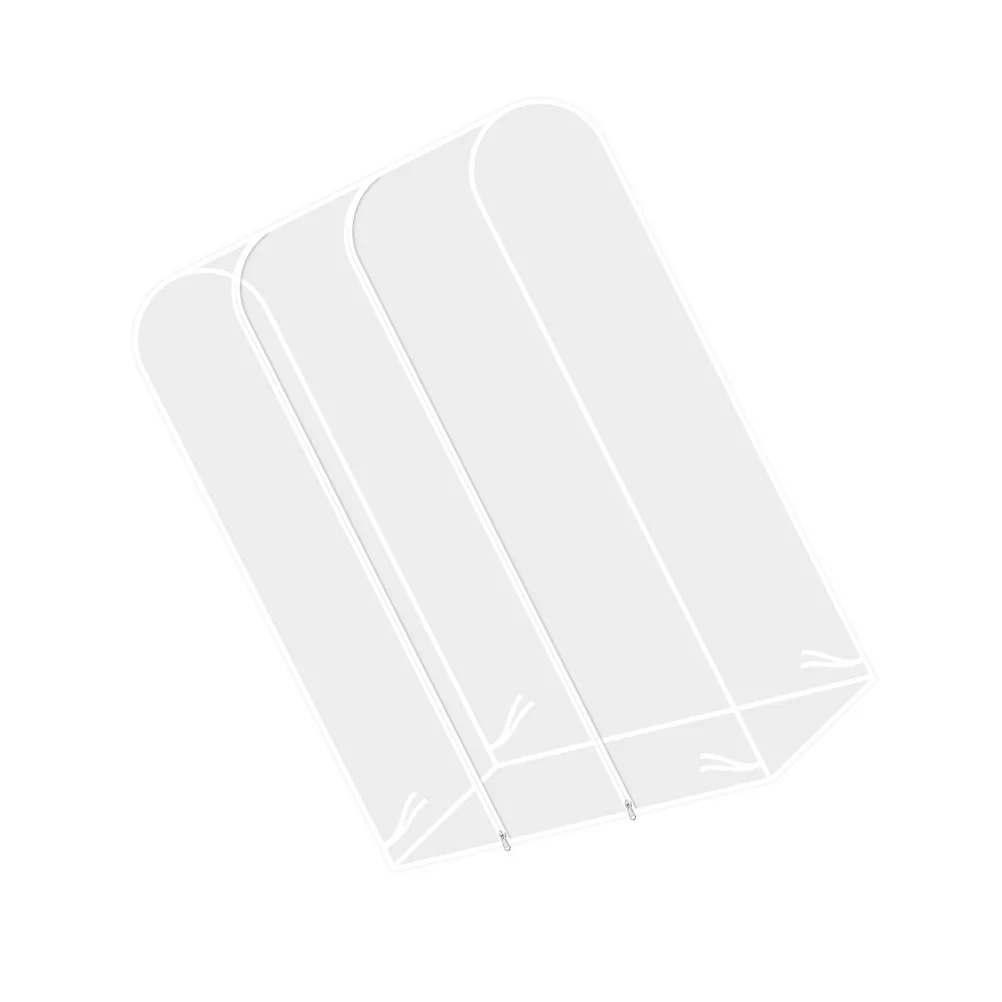 

Clear Zipper Garment Rack Cover Clothes Rack Dust Cover Clothes Rack Protector