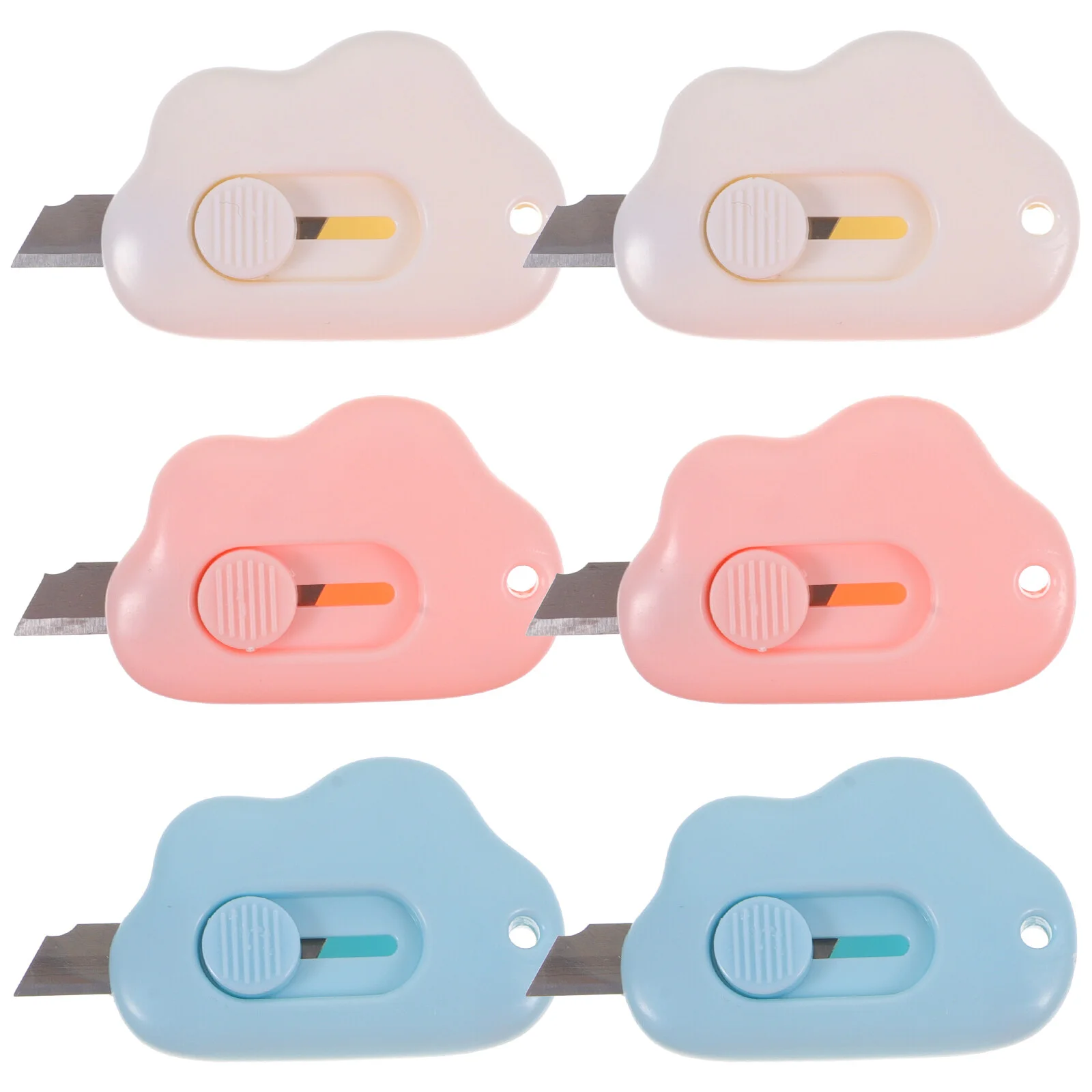 

6 Pcs Adhesive Tape Small Multitools Mini Utility Multipurpose Cutters Abs Pen Mini Office