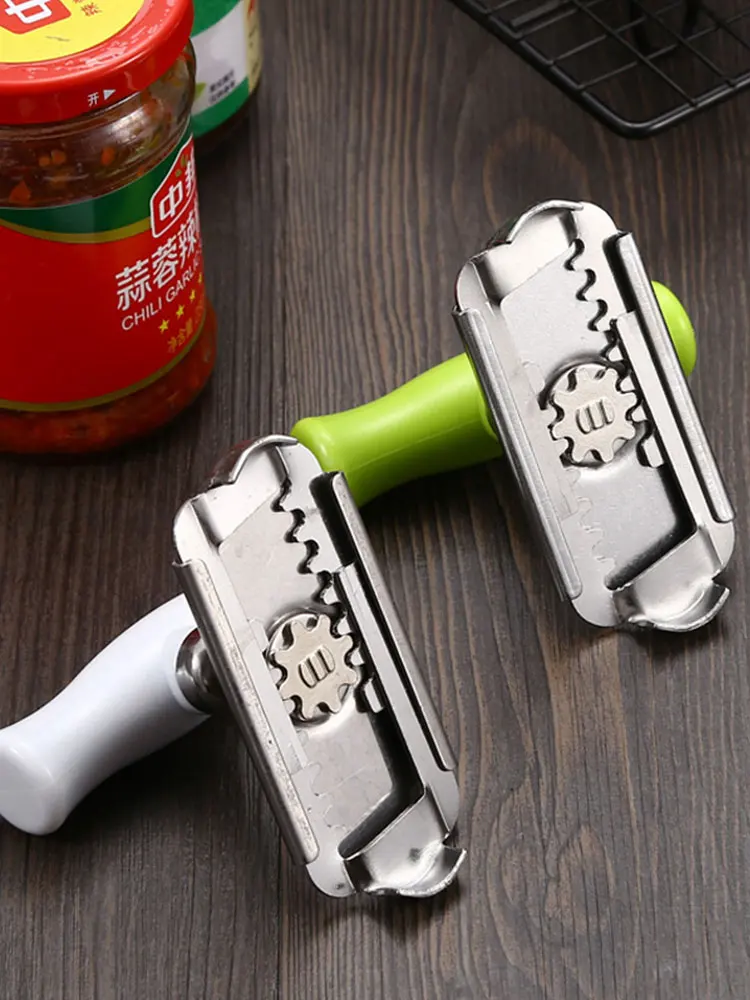 

Adjustable Bottle Cap Opener Stainless Steel Lid off Jar Opene Tools Labor-saving Screw Can Opener for 1-4 inches Kitchen Gadget