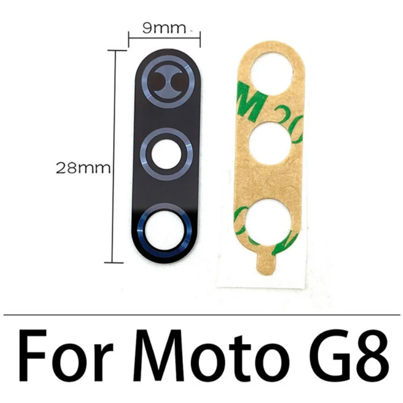 Фото Стекло задней камеры для Moto E7 E6s E5 G8 Plus Play Power Lite One Vision Fusion Hyper Zoom Объектив задней камеры с клеем №5