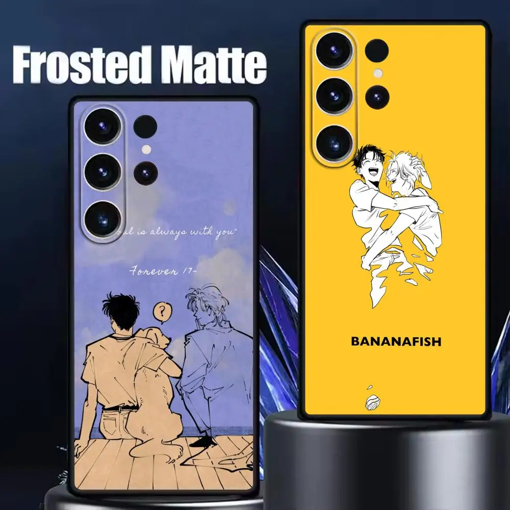 Фото Чехол для телефона JP Anime Banana Fish для Samsung Galaxy S26 S25 S24 S23 S22 S21 Plus Ultra Note20, мягкий, черный №2