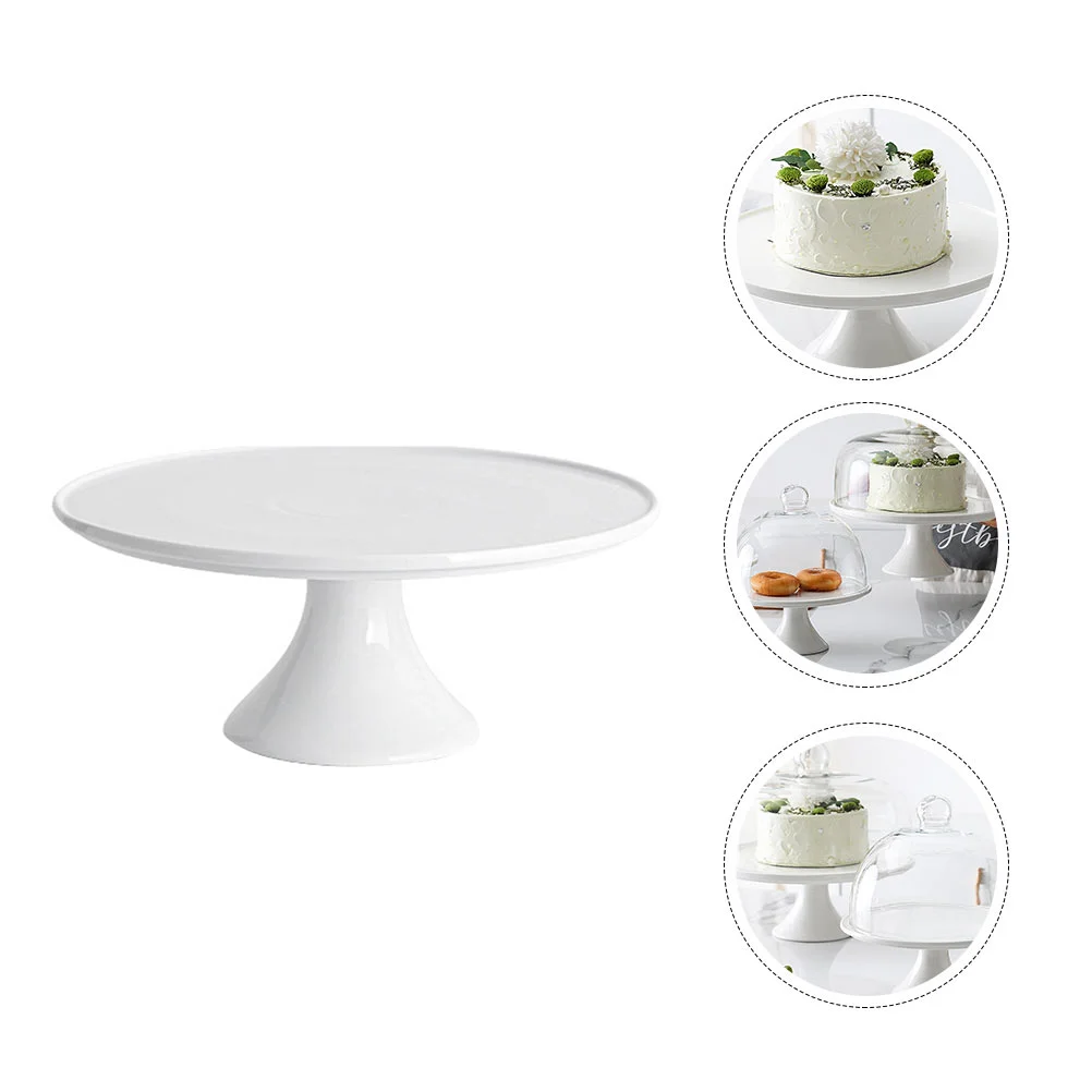 

Cake Standwhite Stands Dessert Round Ceramic Wedding Table Display Inch Parties Tray Cupcake Plate Holder Porcelain Footed