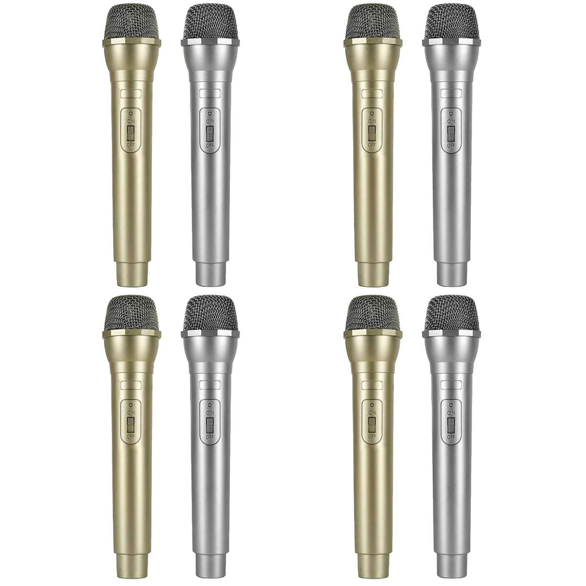 

8 pcs Simulated Training Microphone Prop Microphone Plaything Simulation Microphone Toy