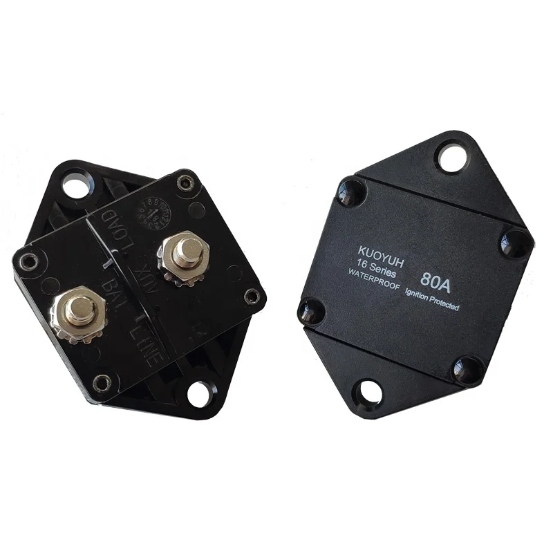 

Hi-amp 30A-300A Miniature Automatic Reset Circuit Breaker Waterproof Auto Overload Protector Circuit Breaker for Car Boat Marin