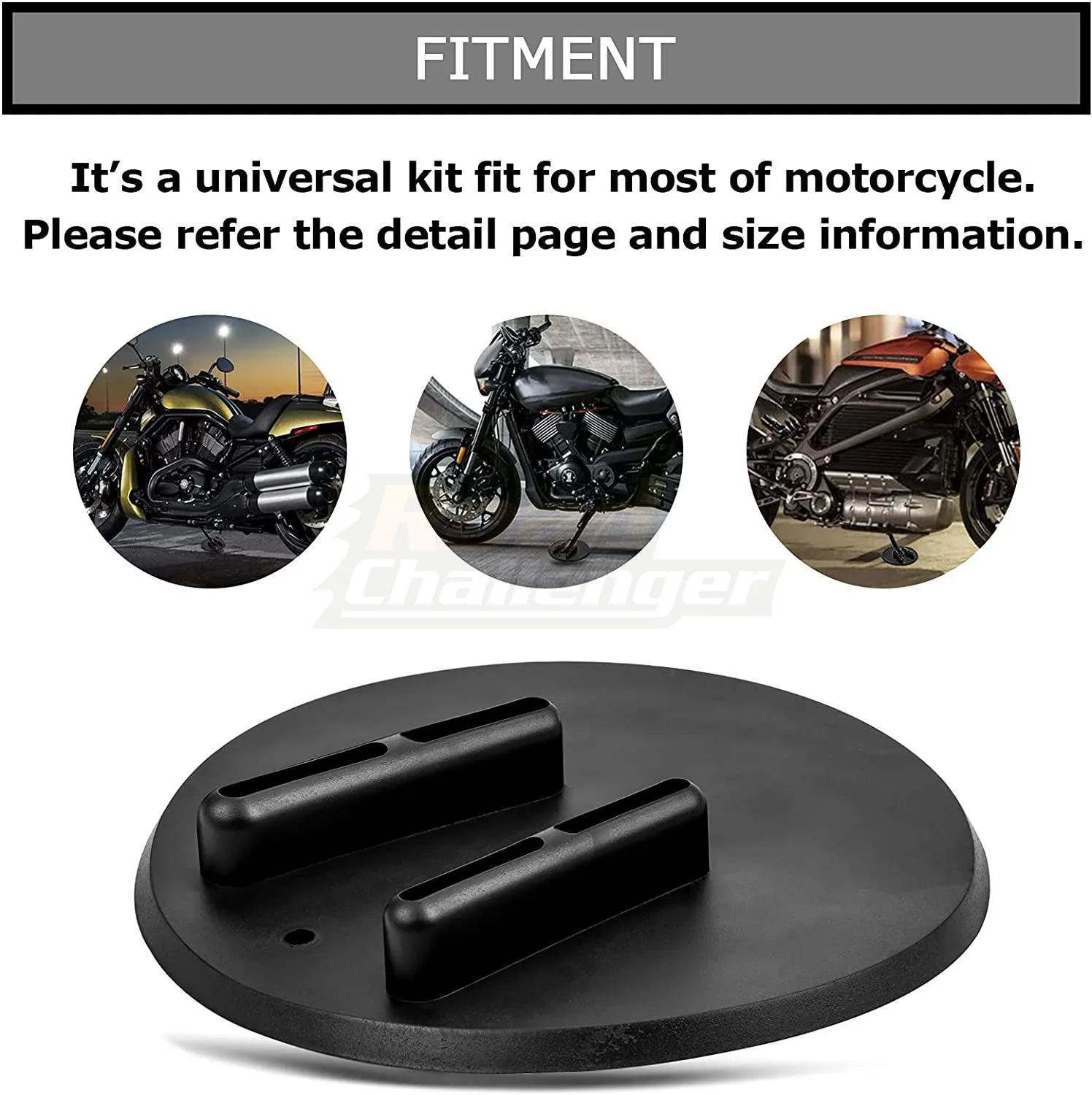 Фото Боковая подставка для мотоцикла Jiffy Подставка для горки шайба 1 шт. для Harley Touring Sportster Dyna подставка для мотоцикла №2