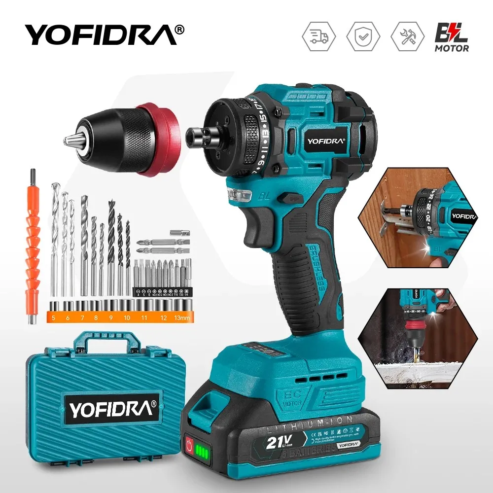 תמונת המוצר: מברגה ופטישון YOFIDRA 2 ב-1