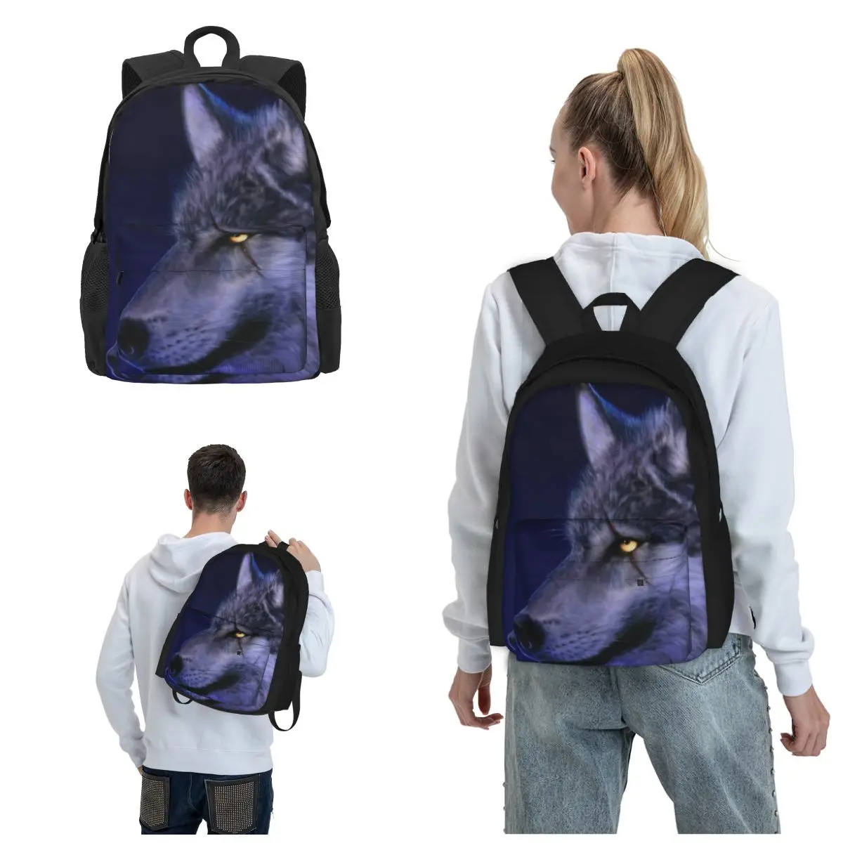 

Wolf Step Out In Style With Our Fashion-Forward And Functional BackpacksTravel Bookbag Business Work Daypack for Teen Boys Girls