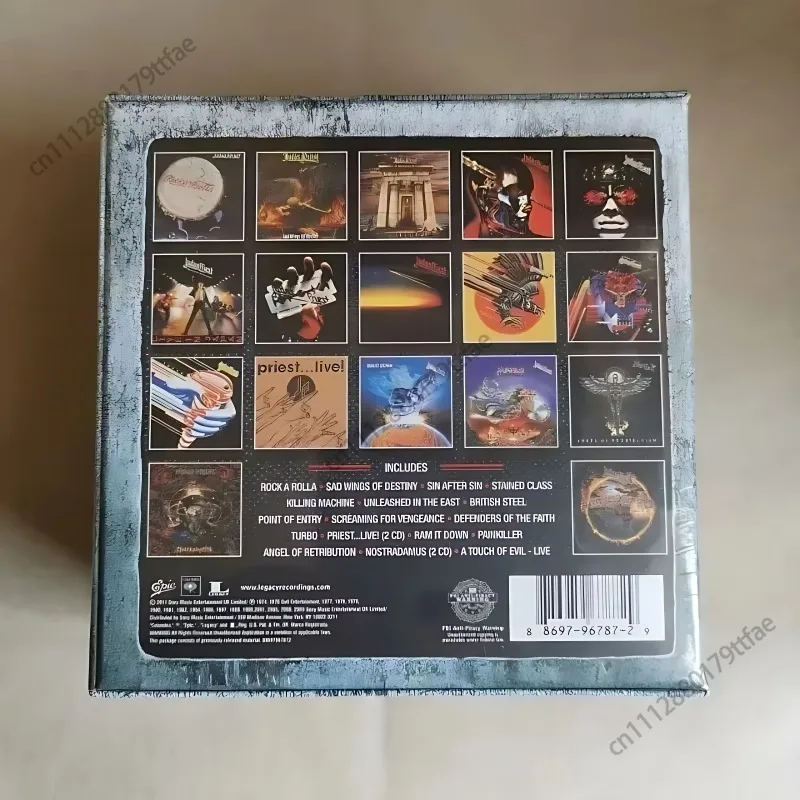 Фото Коллекционный набор CD-дисков Judas Priest: Полная коллекция альбомов (19 дисков) для любителей хэви-метала, музыкальные записи, саундтреки для Walkman, коробка для косплея №2