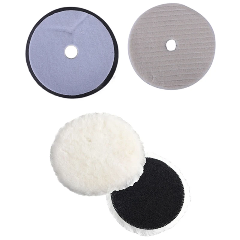 

Car Van Valeting Polisher Buffer Lamb Wool Polishing Pad 6 Inch & 6 Inch Short Wool Buffing Polishing Waxing Wheel