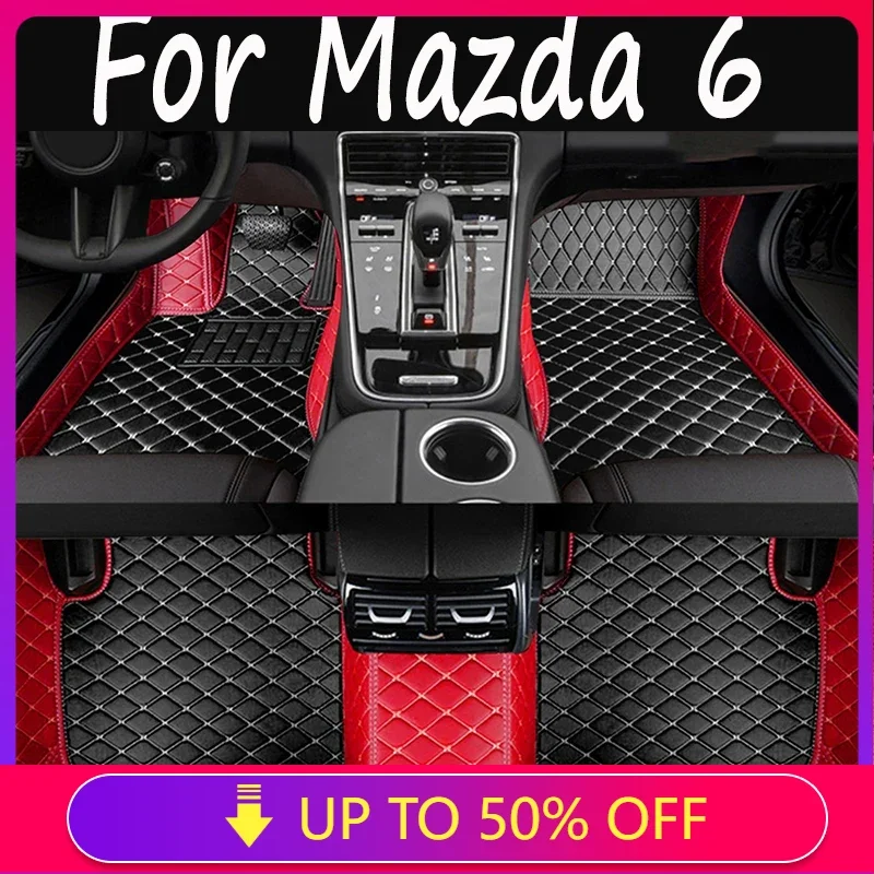 samochodowa dywaniki podłogowe do Mazda 6 2006 2007 2008 2009 2010 2011 2012 2013 2014 2015 2016 2017 Auto Foot Pads Akcesoria wewnętrzne