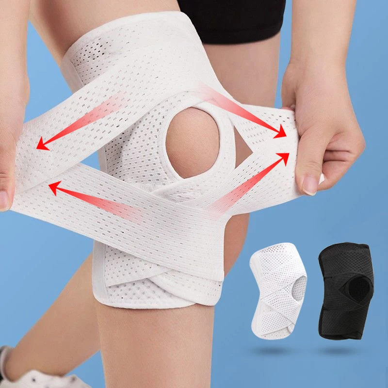 

Sports Kneepad Men Women Pressurized Elastic Knee Pads Arthritis Joints Protector Fitness Gear Volleyball Brace Protector 2023