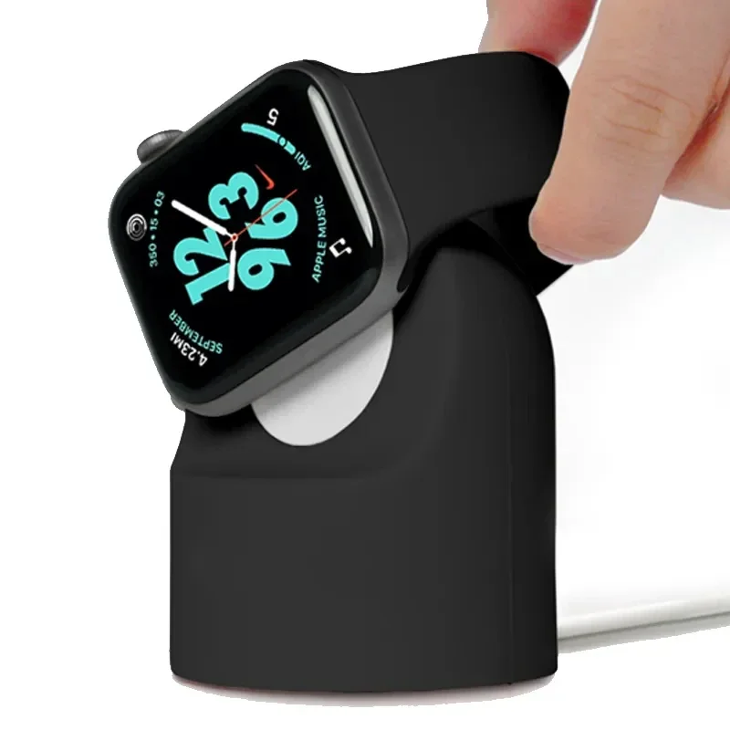 Прочная силиконовая подставка для часов Apple Watch и iWatch Ultra/8/SE2/7/6/SE/4/3 49 мм/45 мм/44 мм/42