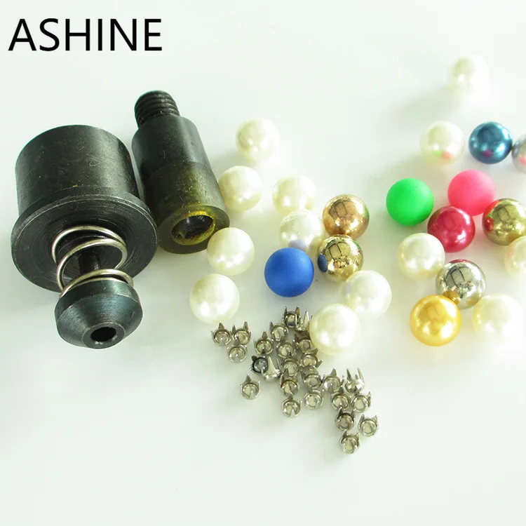 

8mm Pearl Button with pointed prongs at the bottom Dies Mold Tool For Handmade Press Machine Dec Hair phone Accessories