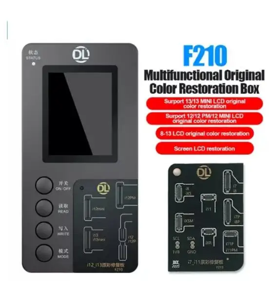 

iParts Multifunction DL F210 True Tone Recovery Programmer For iPhone 8~12 13 LCD Original Copy Display Original Color Recovery
