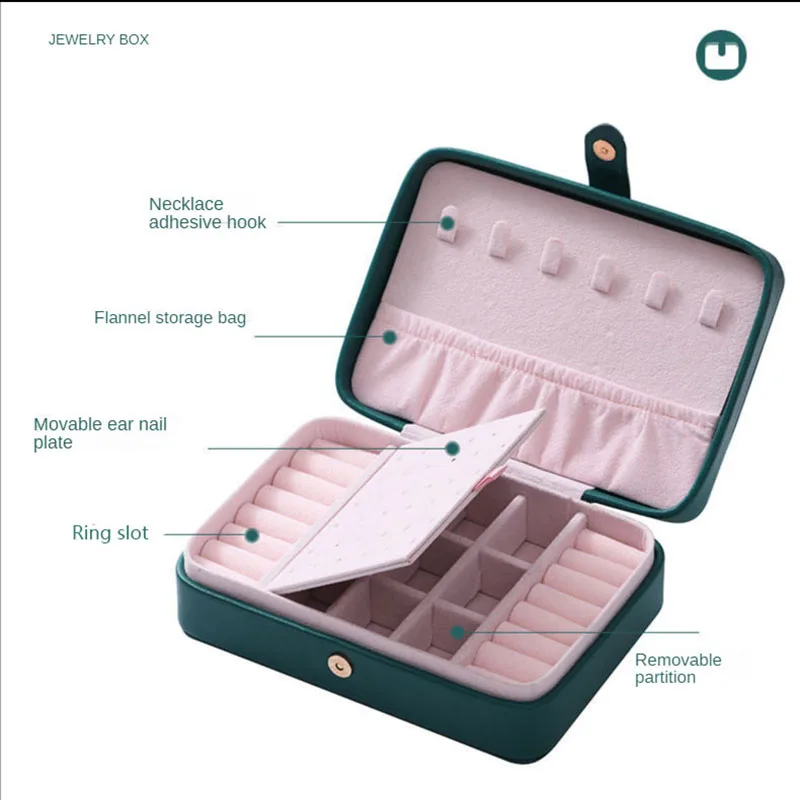 Винтажная шкатулка для ювелирных изделий стеганый Органайзер винного цвета