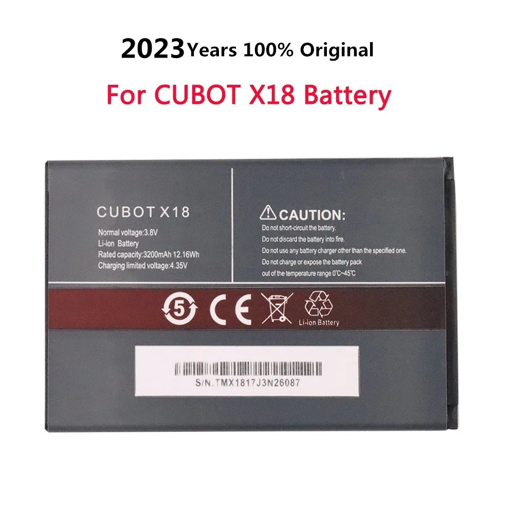 

2023 Years New High Quality Original Cubot Replacement Battery For Cubot X18 3200mAh Mobile Phone Batteria Batteries In Stock