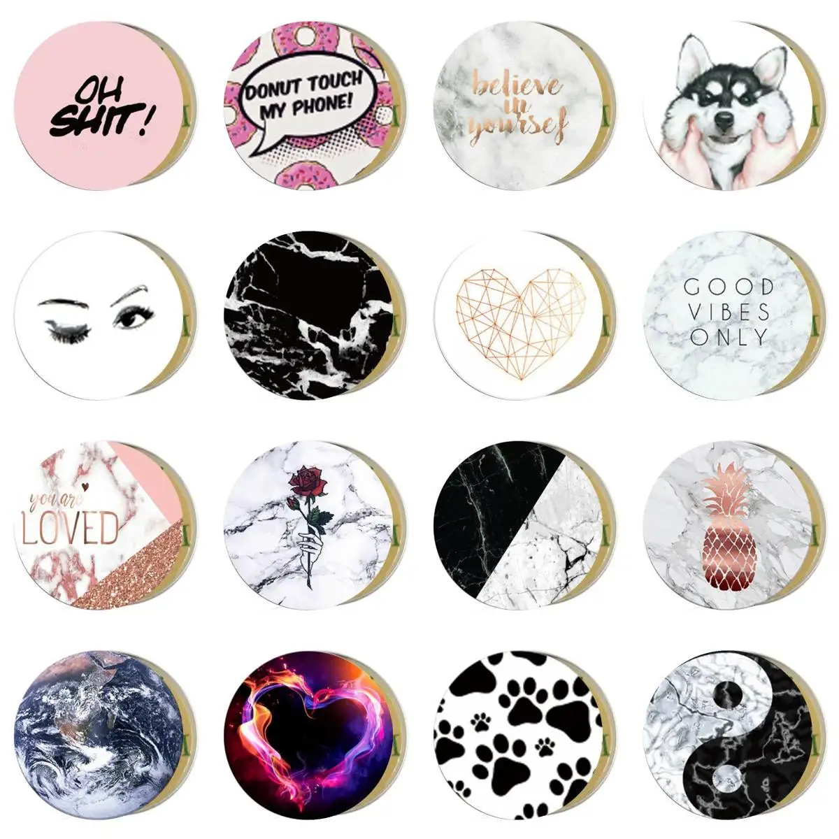 

Car Phone Holder Metal Plate Magnetic Holder Round Sticker iron Sheet for Mobile Tablet Magnet Disk Desk Car Stand 40*0.4