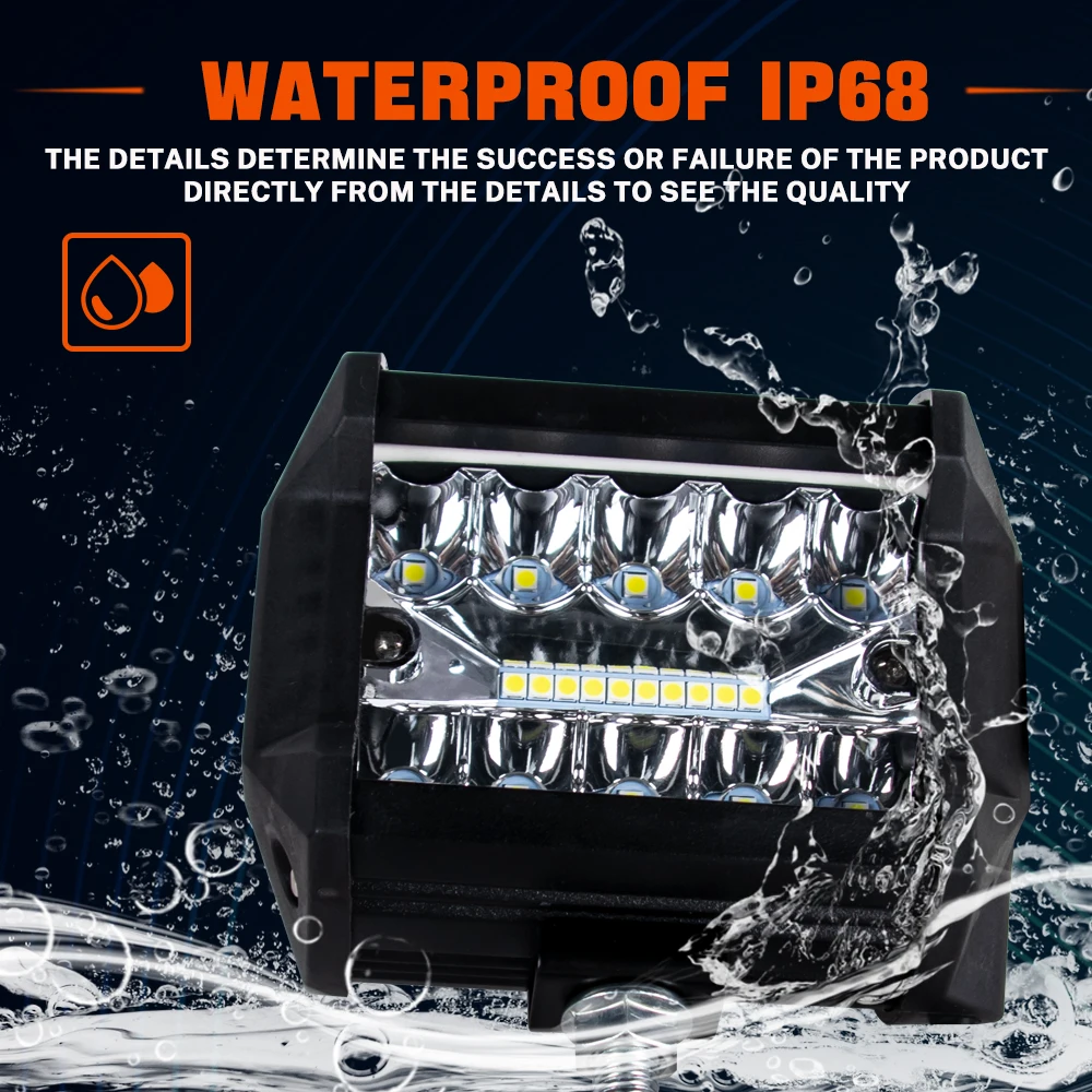 12V 24V Светодиодный бар Offroad Spot Flood Combo светильник/рабочий свет для грузовика