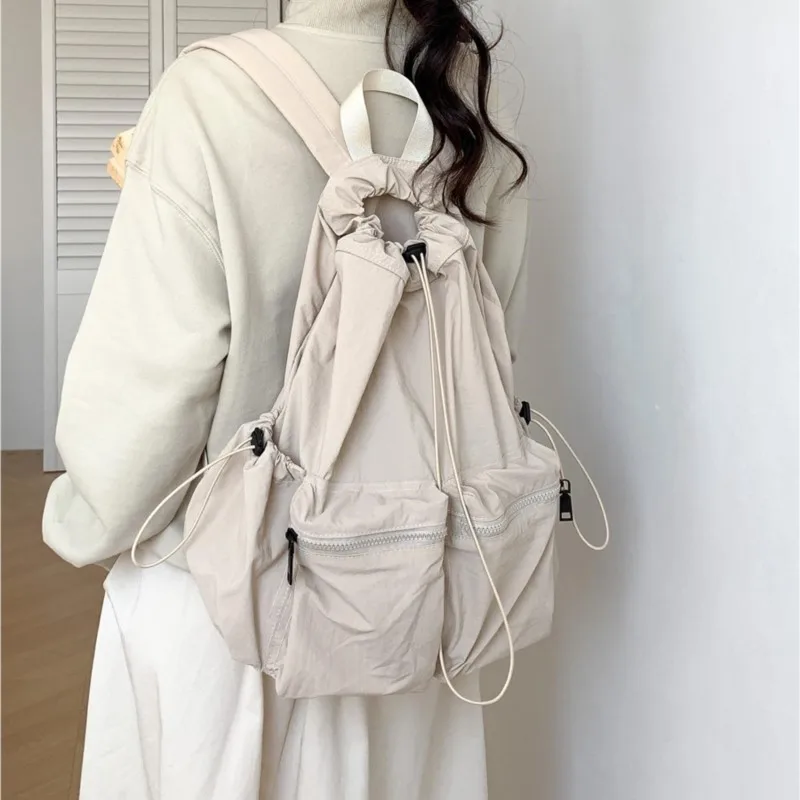 Новинка 2024 корейский нейлоновый рюкзак женские легкие вместительные рюкзаки на