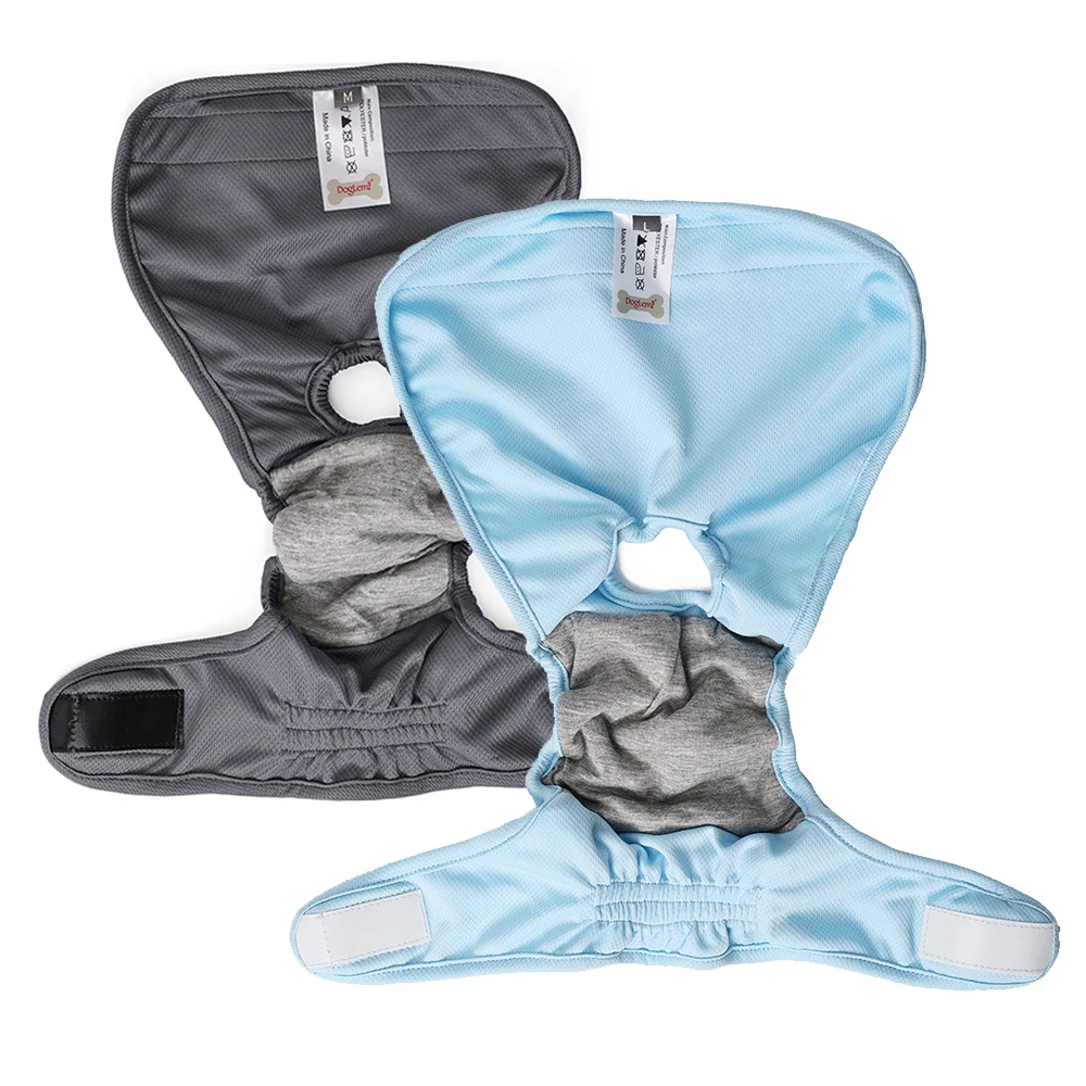

Female Dog Diaper (2pack) Antibacterial Graphene Reusable Pet Sanitary Pants for Girl Dogs Washable Leakproof Doggie Diapers