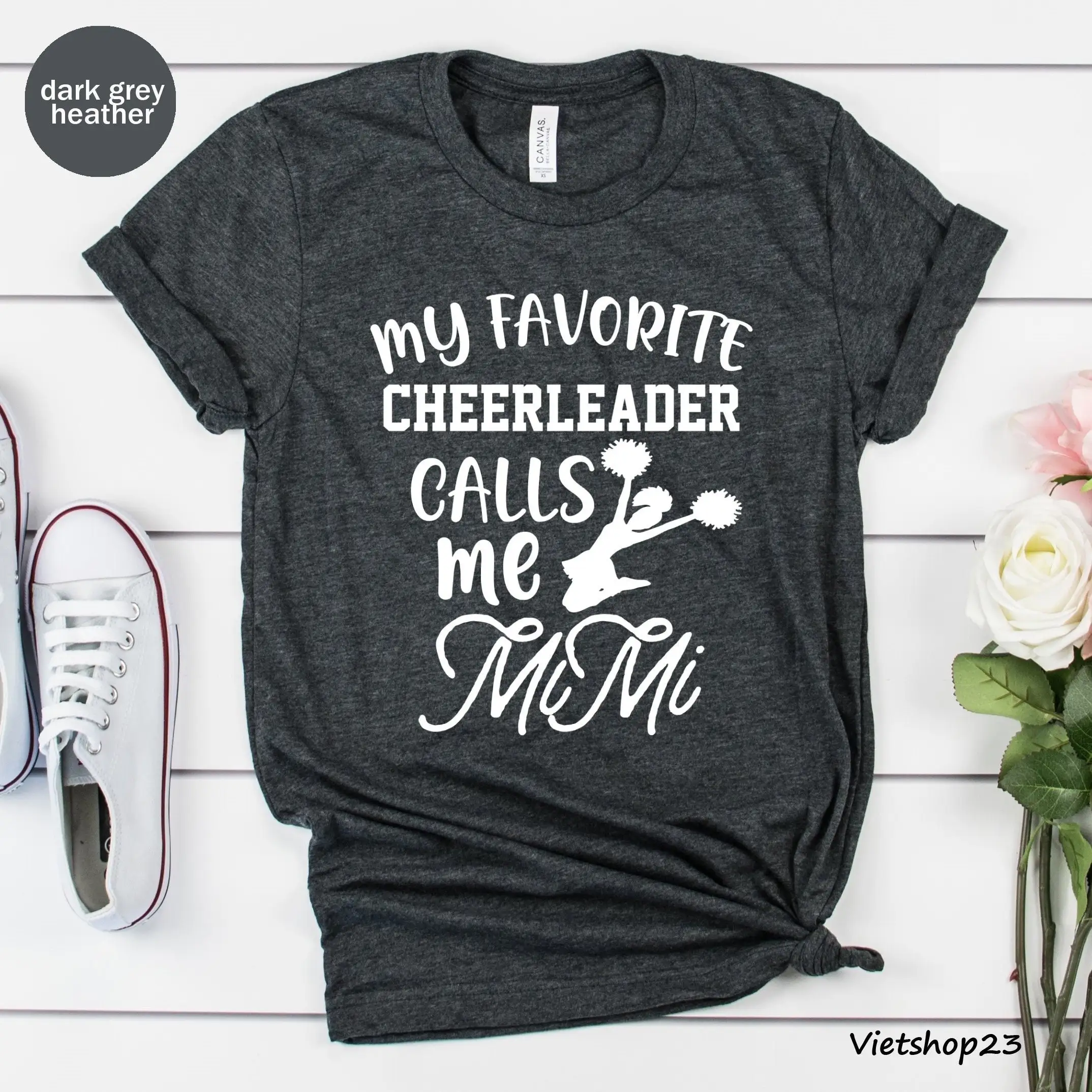 My Favorite Cheerleader Calls Me Mimi Unisex T-shirt Cheerleading Gift Shirt Tee For