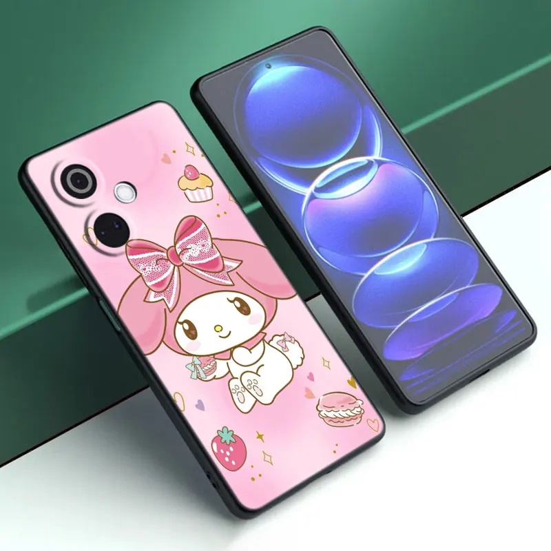 Чехол с рисунком Sanrio Kuromi My Melody черный женский чехол для OnePlus Nord CE3 Lite 3 12 11 2T N30 CE2 N300