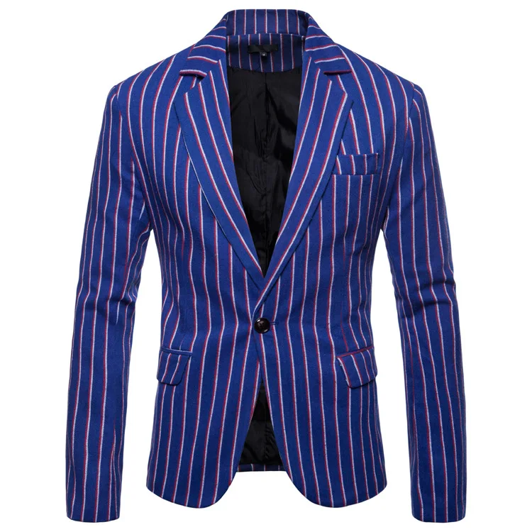 

Мужской Блейзер на осень/зиму, в полоску