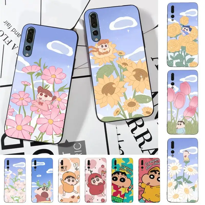 

BANDAI Crayon Shin-chan Phone Case for Huawei P30 40 20 10 8 9 lite pro plus Psmart2019