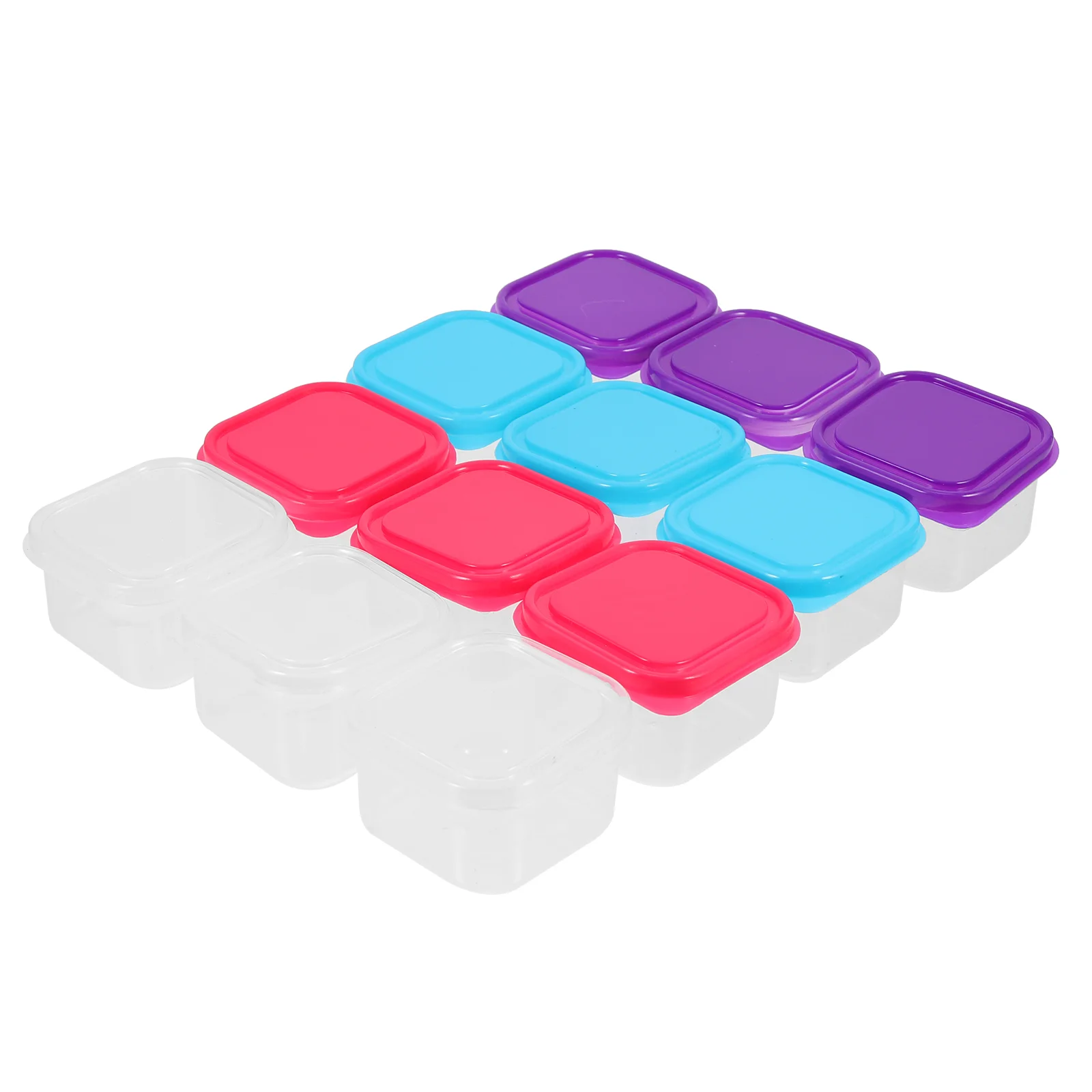 

12pcs Small Storage Container Snacks Cup Useful Convenient Preservation Boxes Baby Assisted Boxes for Kitchen