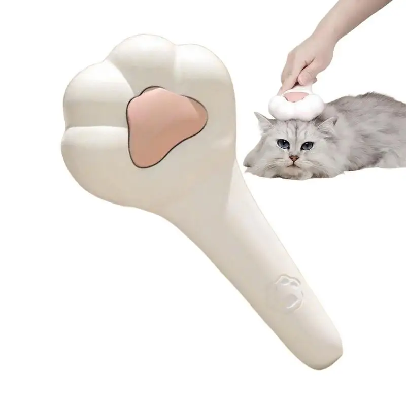 

Cat Brush Short Hair Cat Comb Kitten Brush Push Out Hair With A Click Do Not Scratch Hands 140 Curved Cat Shape Claw Comb For