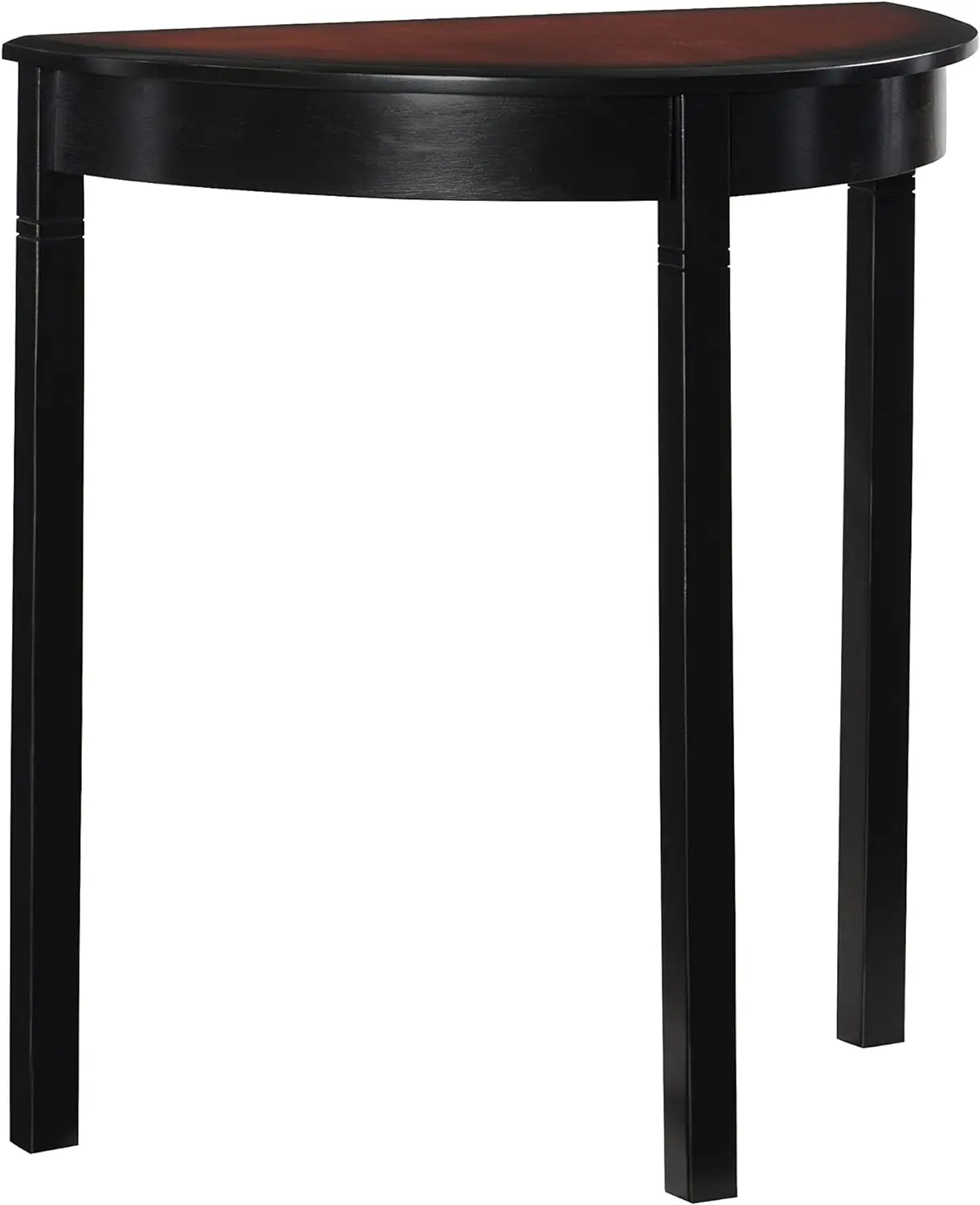 

Black Wood Console Camden Table, 26" w x 13" d x 28" h, Cherry Demi Mesas End table for bedroom Small coffee table Table top Sma