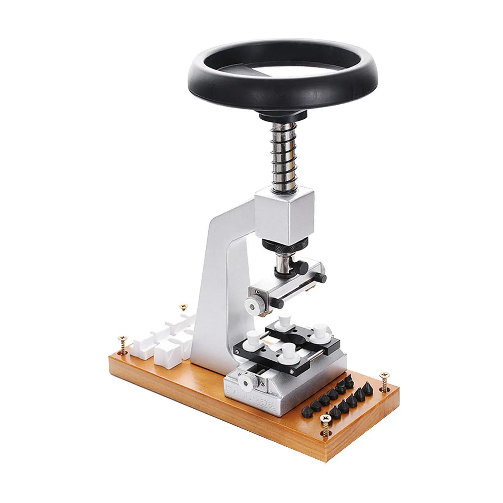 

Watch Adjustable Back Case Opener Watch Opening Tool Back Case Cover Kits Replacement Adjustable Wooden Base Watchmaker Tool