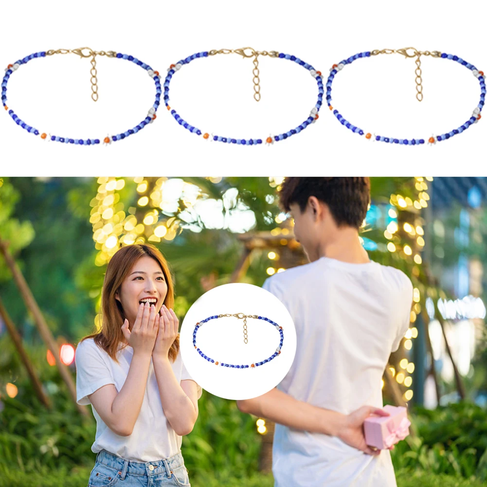 

Colorful Small Beads Chain Collar Necklace for Women Daisy Flower Charm Choker Necklace Women's Summer Short Neck Chains Jewelry