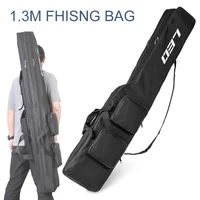 1 3m 2 layer fishing rod bag case large capacity foldable carp multi pocket fish pole storage bag carrier sea fishing tackle