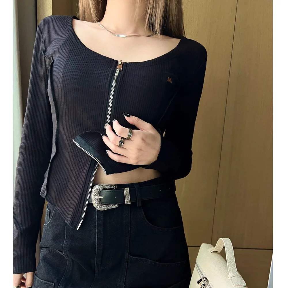 

Women's Top Autumn Winter New Design Casual Small Jacket Three-dimensional Vertical Pit Stripes Simple And Slim Fit Slimming Top