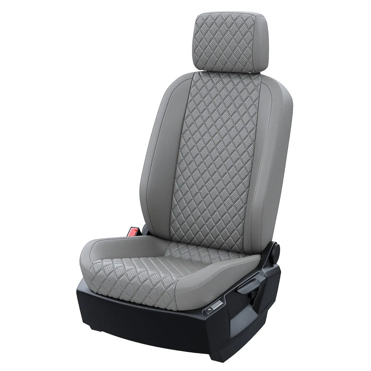 Чехлы на Тойота Аква 2014-2017 Экокожа с ромбом