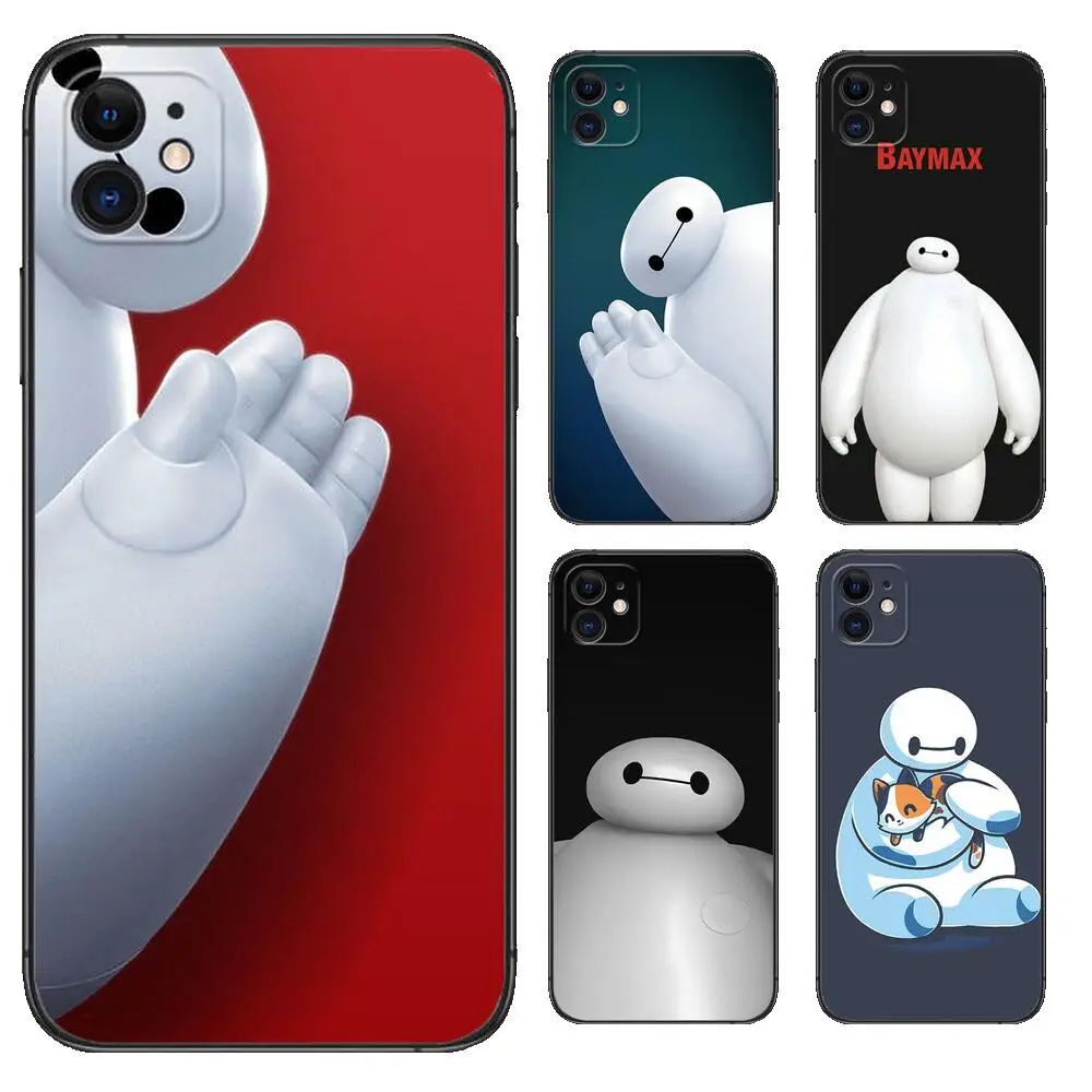 

baimax black Phone case For IPhone 13 12 11 Pro Max Mini SE XR X XS Max 8Plus 7plus 6 6S cover Shell