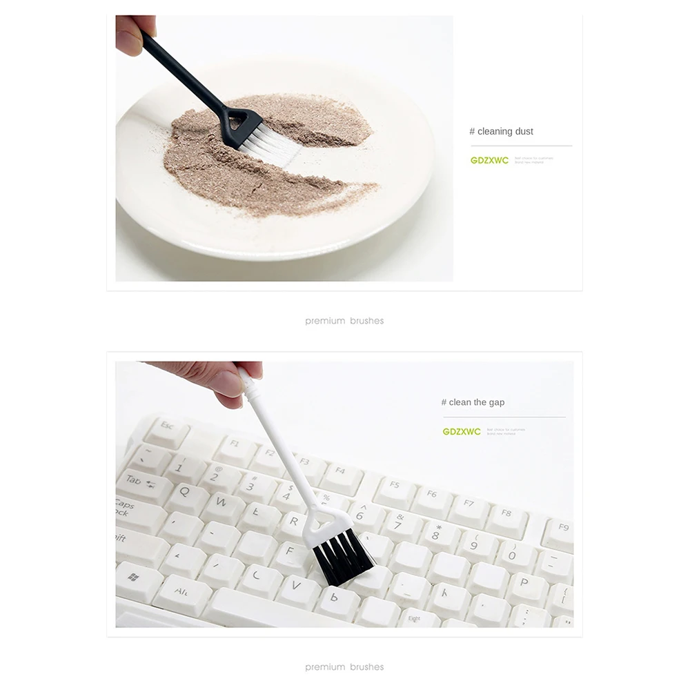 

Razor Brush Ditch Dust Removal Brush Durable Stylish Not Easily Loose Coffee Machine Brush Gap Cleaning Brush Dense Bristles