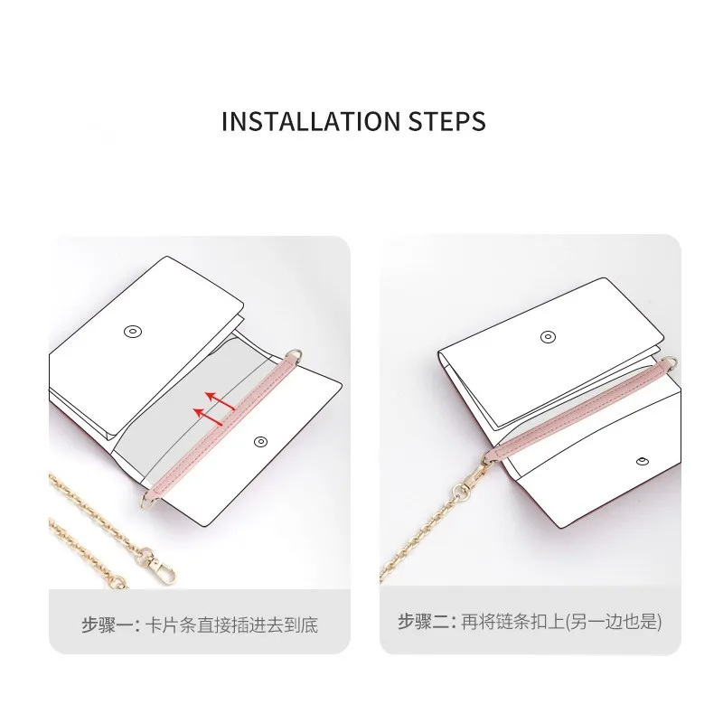 Underarm chain mc Short wallet lossless card holder crossbody bag shoulder strap single-purchase accessories