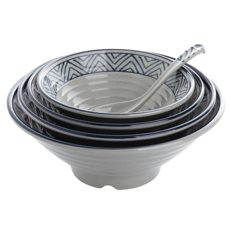 Утолщенная искусственная фарфоровая миска большая для супа порошка