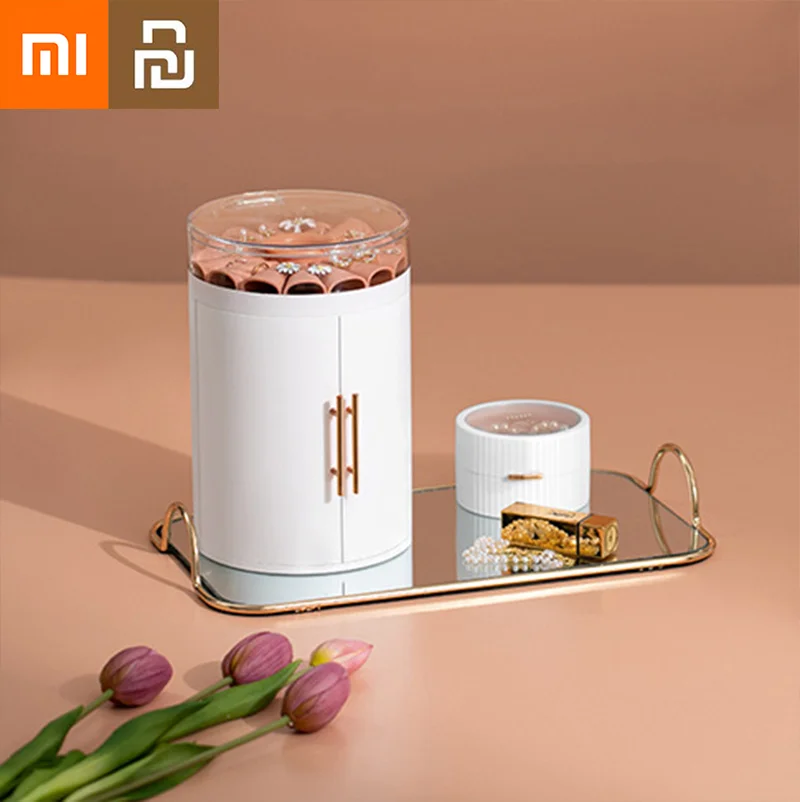 

Xiaomi Youpin 5-layer Jewelry Storage Box Large-capacity Dustproof Desktop Multifunctional Earrings Bracelet Storage Creative