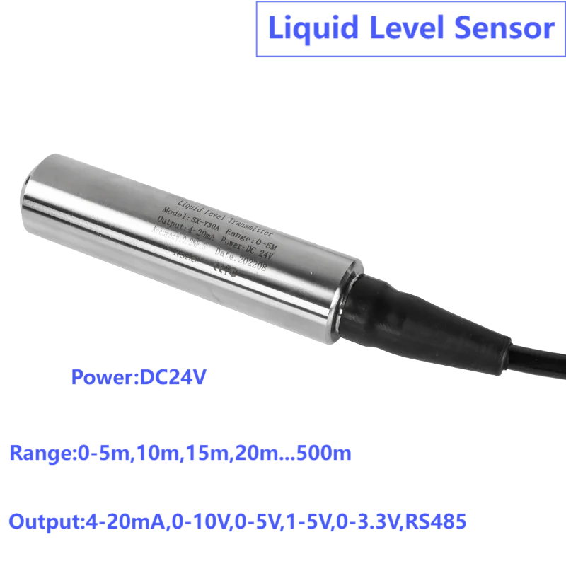 Погружной Датчик уровня воды 5 м 10 15 0-10 В 4-20 мА