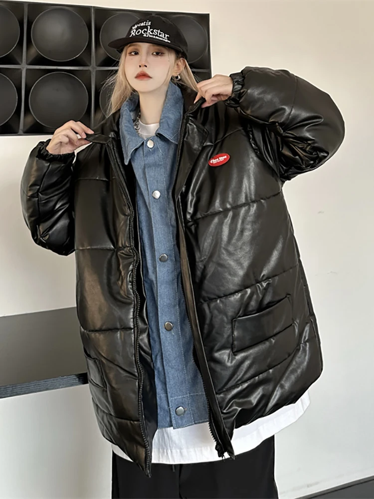AOSSVIAO Fake Two Pieces Korean Jacket Women Winter Parkas Solid Hooded Thicken Warm Female Snow Wear Coat Padded Loose Clothes
