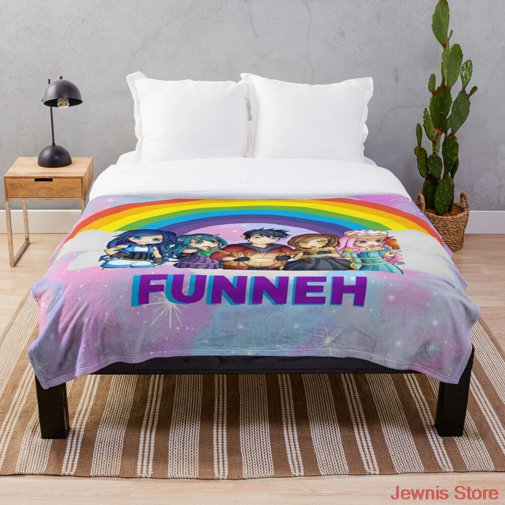 

Корейский игровой одеяло Itsfunneh, флисовое художественное детское теплое покрывало для кровати, одеяло для новорожденных, одеяло для байби, п...