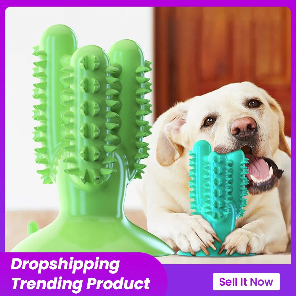 

Зубная щетка для собак, щетка для чистки зубов у домашних животных, устойчивая к укусам, шлифовальные аксессуары для собак, жевательные игру...