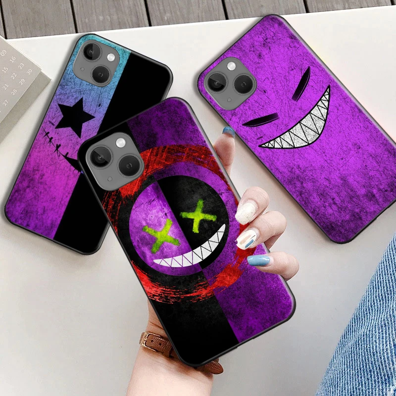 

Cartoon Little Devil Expression Phone Case For iPhone 11 12 13 Pro Max XS Max Mini XR X 2022 Soft Silicone Cover For iPhone 7 8
